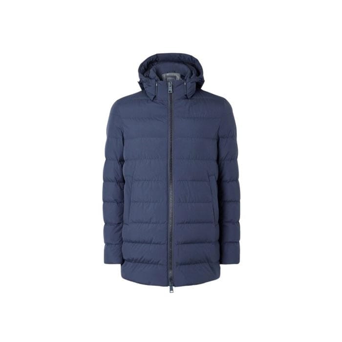 Long Hooded Puffer Jacket